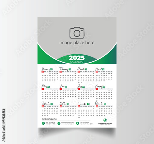 2025 Calendar Unique Design Wall Hanging