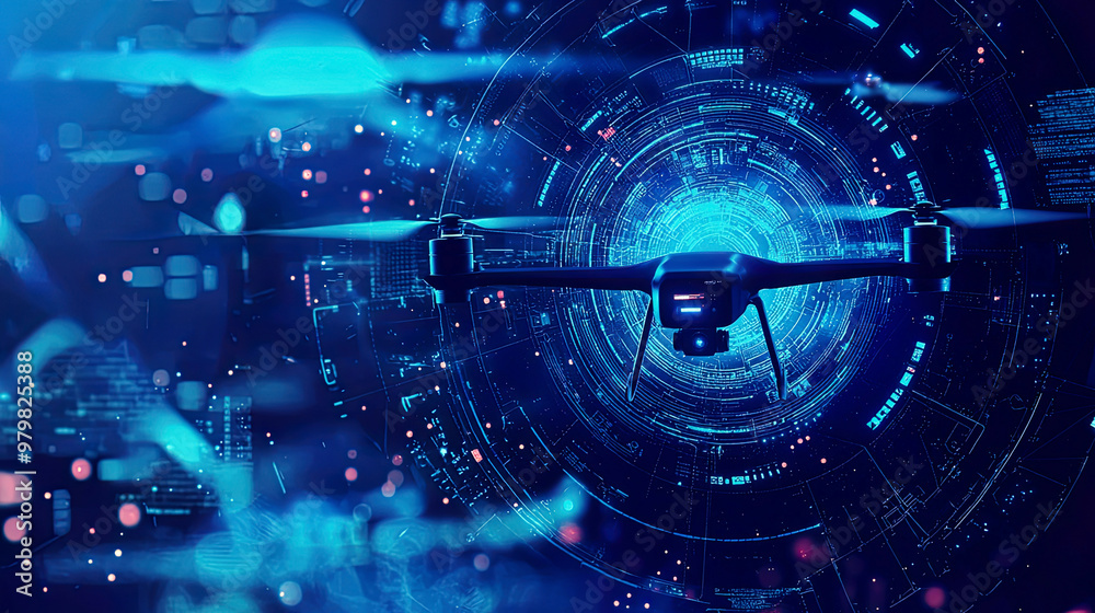 Obraz premium Transparency in AI for Autonomous Drone Operations - Exploring the importance of transparency in AI systems used for operating and managing autonomous drones