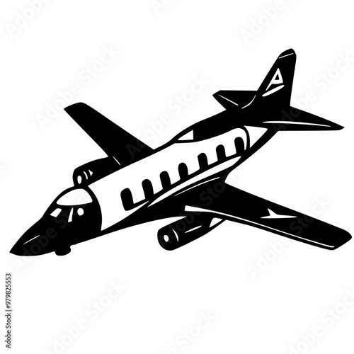 airplane isolated on white