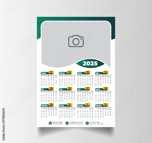 2025 Calendar Unique Design Wall Hanging