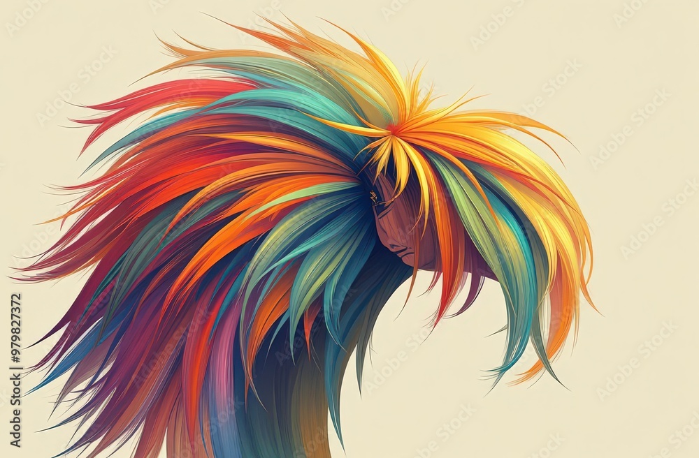 Abstract colored background with brush strokes of different colors Abstract colored background with brush strokes of different colors