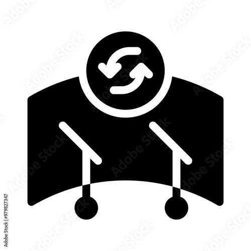wiper glyph icon