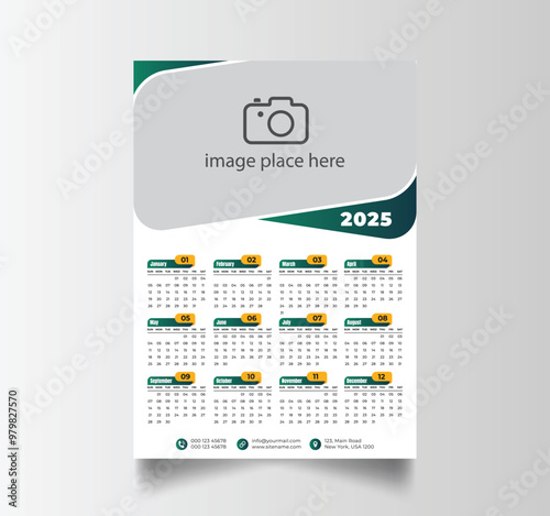 2025 Calendar Unique Design Wall Hanging