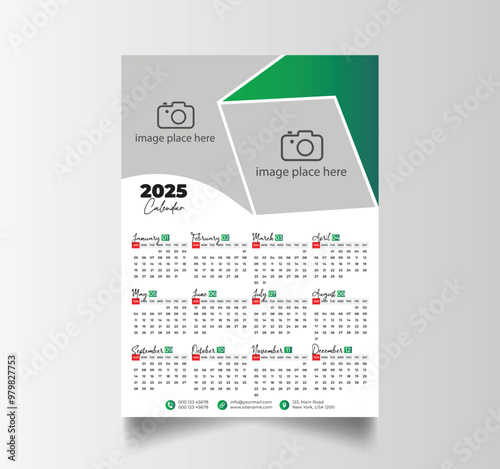 2025 Calendar Unique Design Wall Hanging