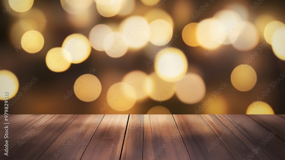 A polished wooden table with a radiant bokeh light pattern behind it sets an ideal stage for showcasing products, emphasizing the concept of highlighting featured items on the wooden surface. A polished wooden table with a radiant bokeh light pattern behind it sets an ideal stage for showcasing products, emphasizing the concept of highlighting featured items on the wooden surface.