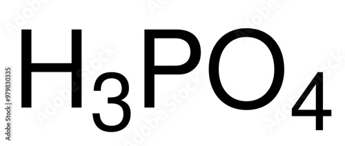 Phosphorsäure H3PO4 Chemische Strukturformel Vektor