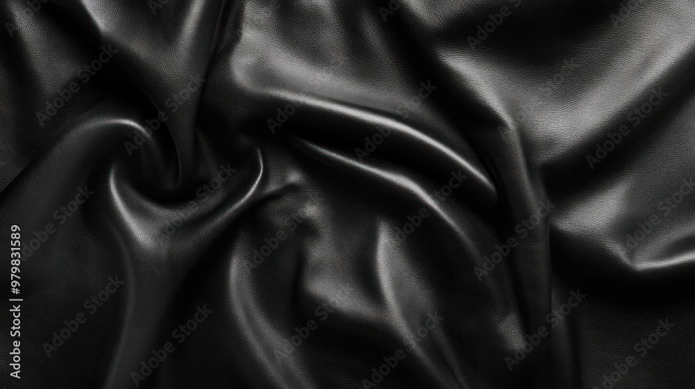 Obraz premium Black Leather Texture