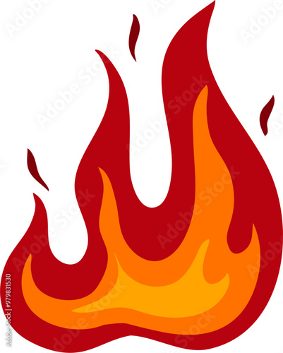Simple Fire Illustration