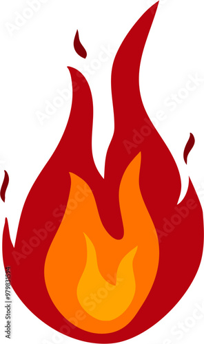 Simple Fire Illustration