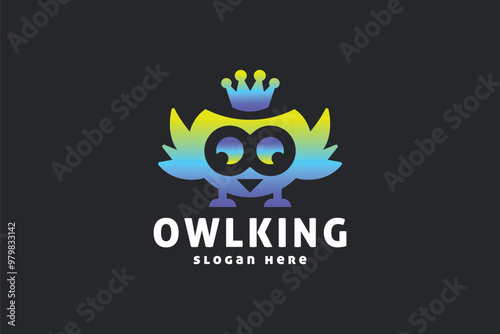 Owl King Bird Logo
