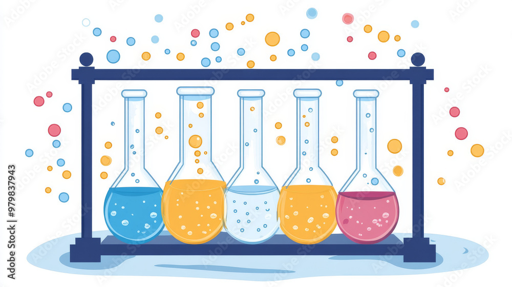 Filtration process diagram: solid-liquid mixture separation. Chemistry experiment for kids in vector illustration. Filtration process diagram: solid-liquid mixture separation. Chemistry experiment for kids in vector illustration.