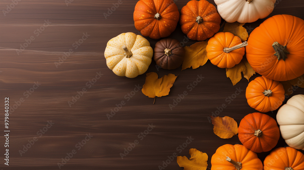 Pumpkins placed on a minimalist background with warm tones of Pumpkin Orange, Creamy White, and Espresso Brown, ideal for clean and simple fall visuals. Pumpkins placed on a minimalist background with warm tones of Pumpkin Orange, Creamy White, and Espresso Brown, ideal for clean and simple fall visuals.