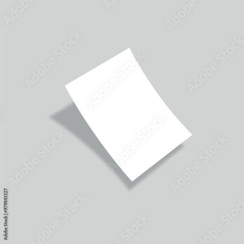 A4 Size Paper Mockup