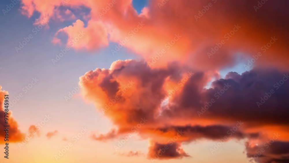 Magical pink pastel clouds moving gently in the sunset sky. A mesmerizing video of soft pink pastel clouds moving in the wind during a vibrant sunset. generative AI Magical pink pastel clouds moving gently in the sunset sky. A mesmerizing video of soft pink pastel clouds moving in the wind during a vibrant sunset. generative AI