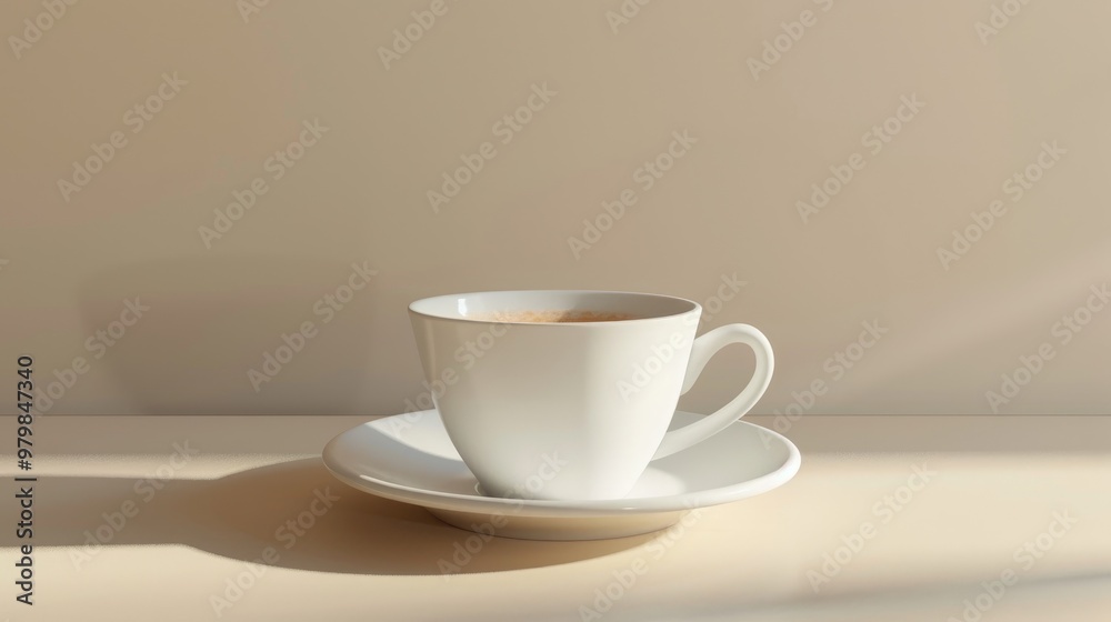 Cappuccino coffee cup empty on background Cappuccino coffee cup empty on background