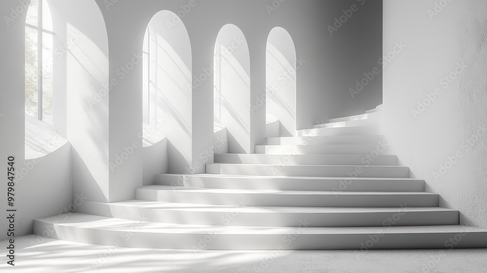 White backdrop with well-placed negative space for copy or logo, ideal for branding and presentations.