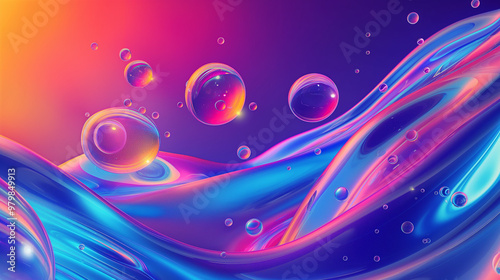 Colorful mesh background