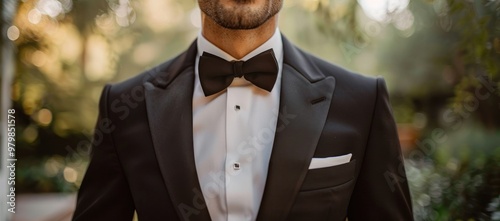 Groom in Tuxedo photo