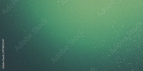 A wide green textured gradient background with subtle shimmering particles in soft light, grainy gradient background texture. Colorful digital grain soft noise effect 