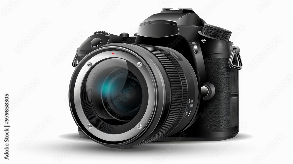 black camera on white background, icon black camera on white background, icon