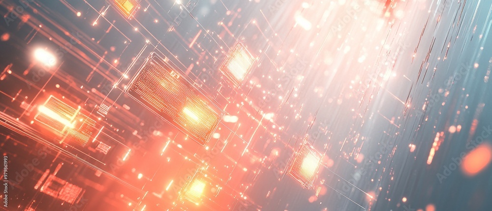 Obraz premium The Dual Worlds, The Digital Divide