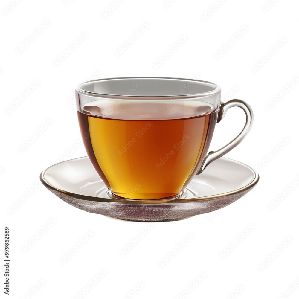 Cute cup of tea on transparent background Cute cup of tea on transparent background