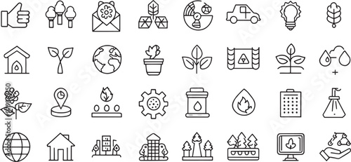 vector Corporate Governance Vector Line Icon Set and transference background