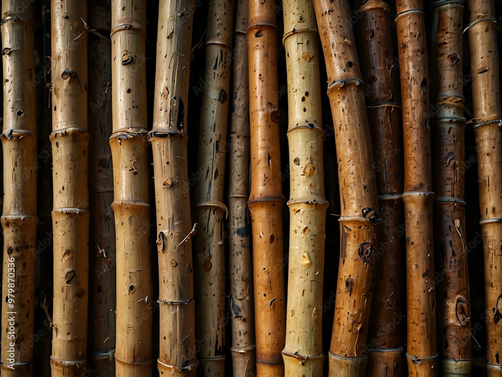 Texture close-up of dried bamboo stalks. Texture close-up of dried bamboo stalks.