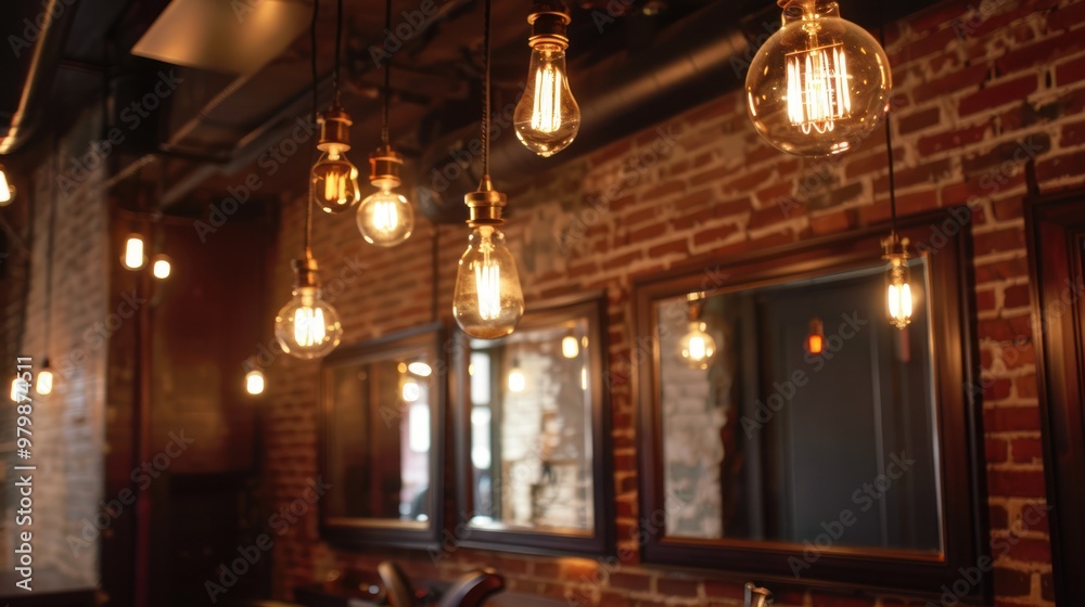 Obraz premium Warm Lights and Brick Walls