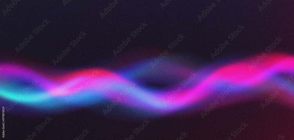Colorful wavy shapes flowing on a dark background with abstract grainy texture Colorful wavy shapes flowing on a dark background with abstract grainy texture