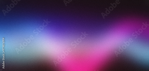 Abstract background with grainy texture and soft gradient of blue and pink