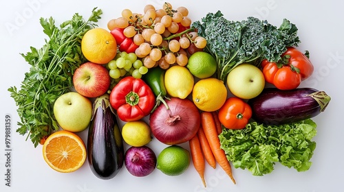 Vibrant Bounty A TopDown Celebration of Fresh Produce