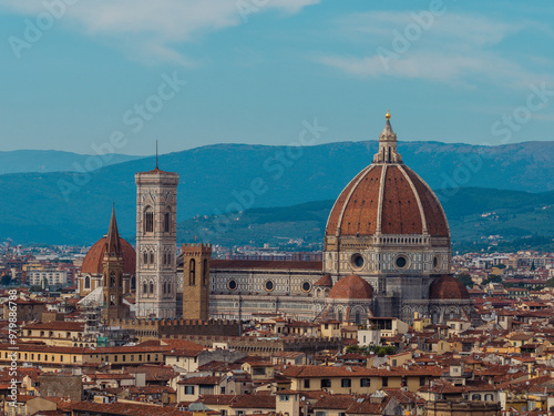 Panorama of Florence from the Cathedral of Santa Maria del Fiore. 4K photo