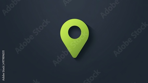 Free Download Blue pin icon with a round cutout represents location and navigation. Ideal for maps, travel guides, geolocation apps, tourism, and directions. Clean, minimalist vector style.  - GFXLoad