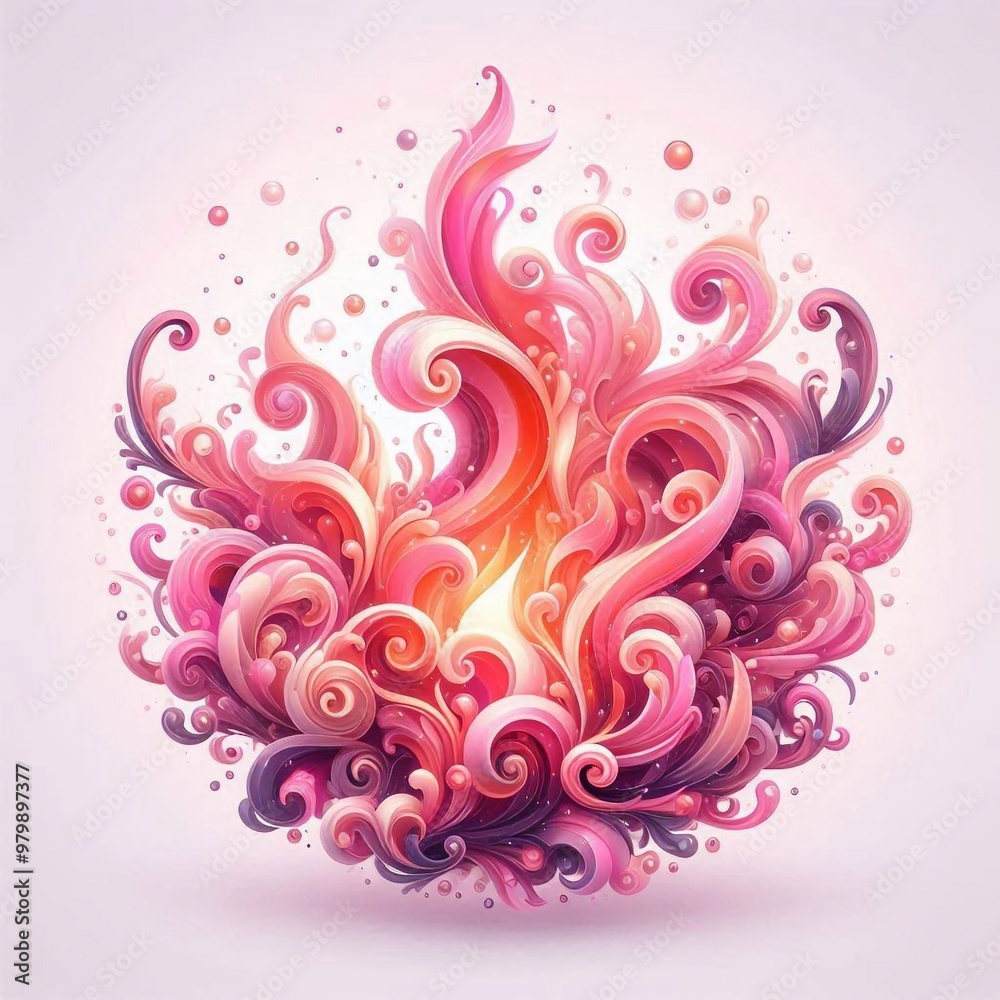 Hintergrund, Wallpaper pinke Flamen Hintergrund, Wallpaper pinke Flamen