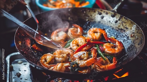 Experience the Freshness: A Vibrant Seafood Stir-Fry Recipe Brimming with Flavor and Color for a Deliciously Healthy Meal