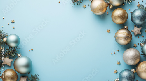 Christmas decorations background 