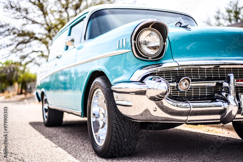 vintage car on the street