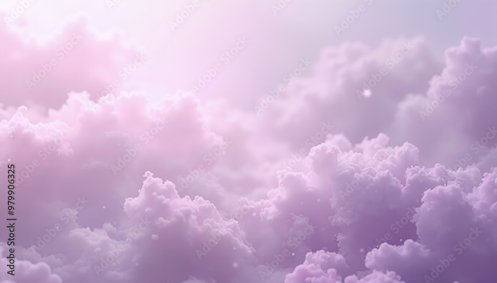 Fototapeta premium pastel pink with ethereal lavender mist and glowing reflections, dreamy
