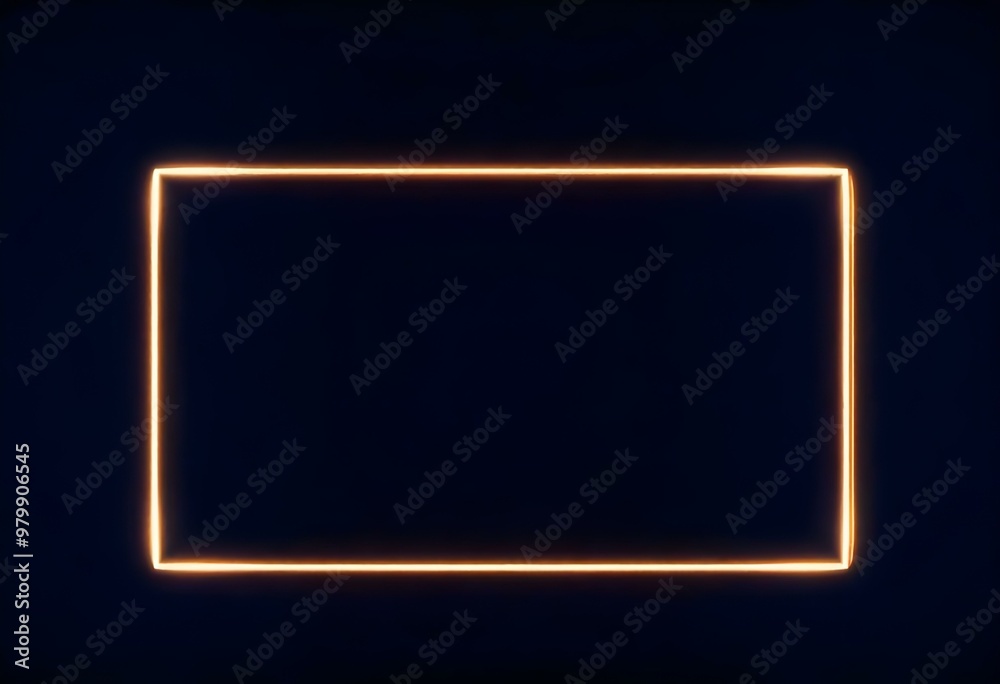 glowing rectangle on dark background create with ai glowing rectangle on dark background create with ai