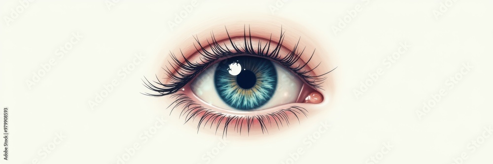 A detailed, artistic depiction of a human eye, showcasing vibrant colors and intricate features. Ideal for health, beauty, and wellness themes. A detailed, artistic depiction of a human eye, showcasing vibrant colors and intricate features. Ideal for health, beauty, and wellness themes.