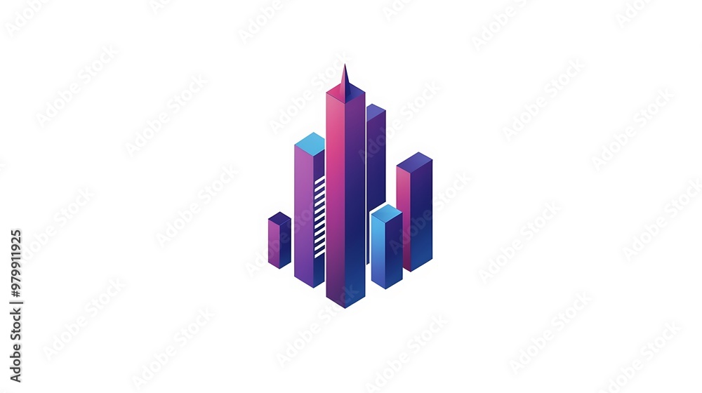 A business logo featuring a minimalist skyscraper, symbolizing corporate presence, on a white background. A business logo featuring a minimalist skyscraper, symbolizing corporate presence, on a white background.