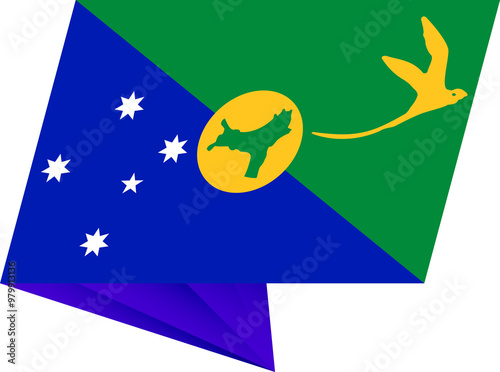 Christmas Island pin flag photo