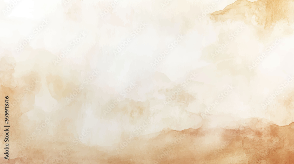 Obraz premium Abstract horizontal watercolor background. Hand drawn vector texture. Brush stroked painting pastel color watercolour