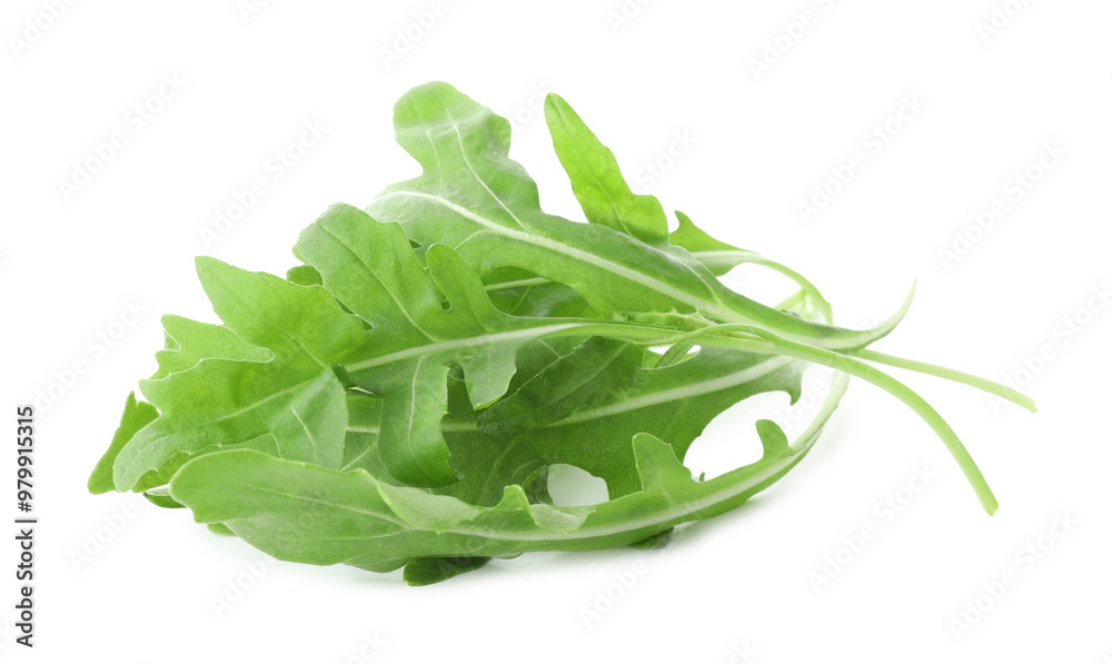 Many fresh arugula leaves on white background Many fresh arugula leaves on white background