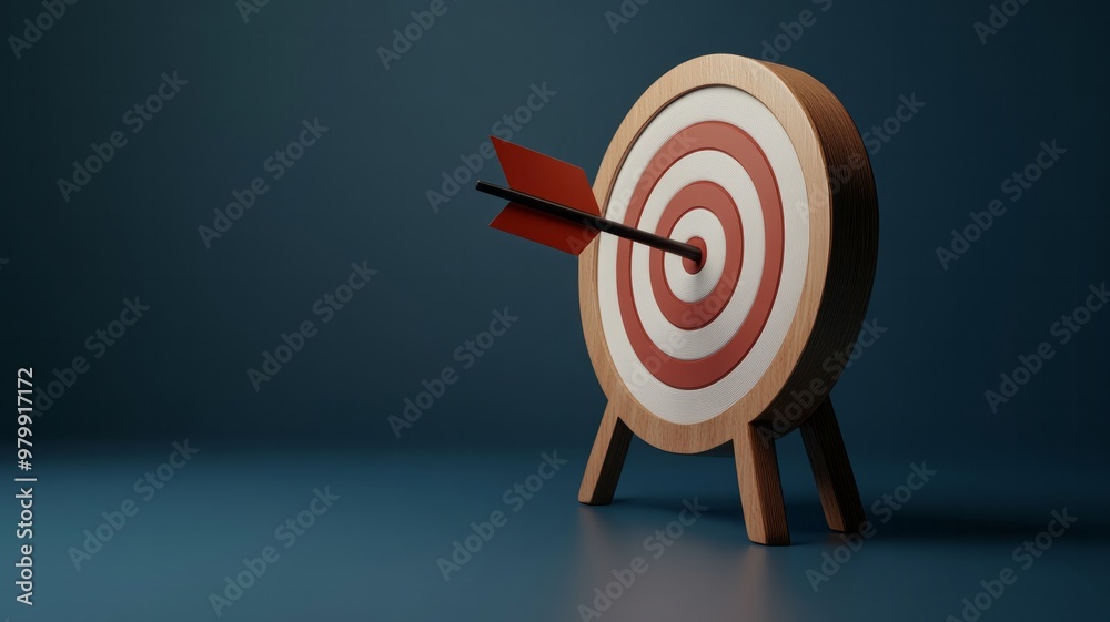 Target with Arrow - Achieve Your Goals Target with Arrow - Achieve Your Goals