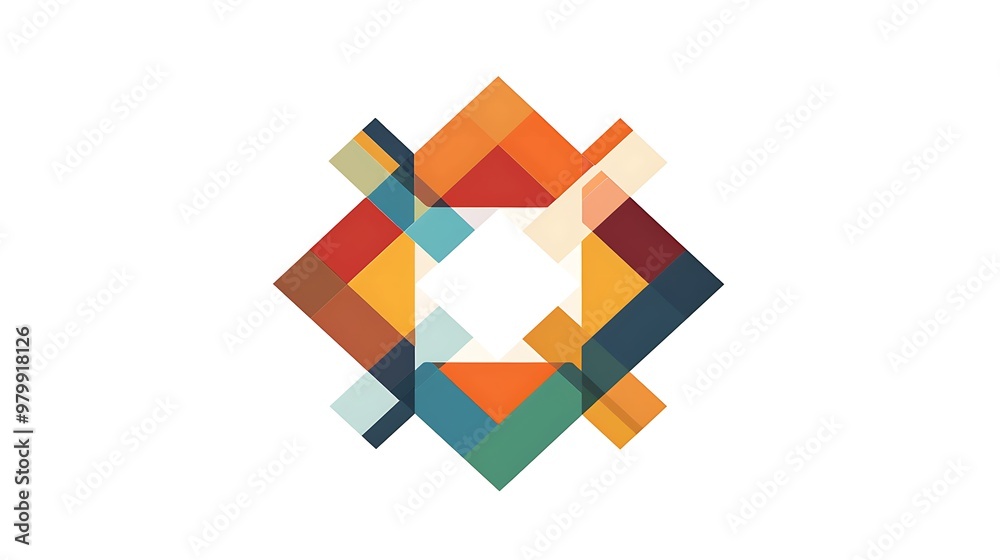 A corporate logo with overlapping squares forming a geometric pattern, centered on a white background. A corporate logo with overlapping squares forming a geometric pattern, centered on a white background.