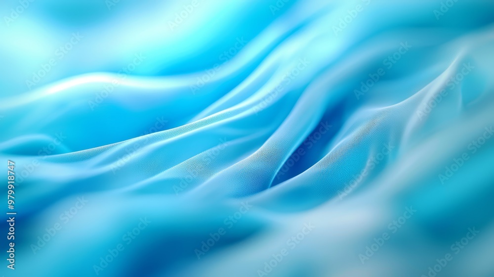  A clear image featuring a blue backdrop with a wavy pattern at its top and bottom