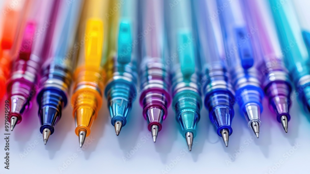 Pens in different colors Pens in different colors