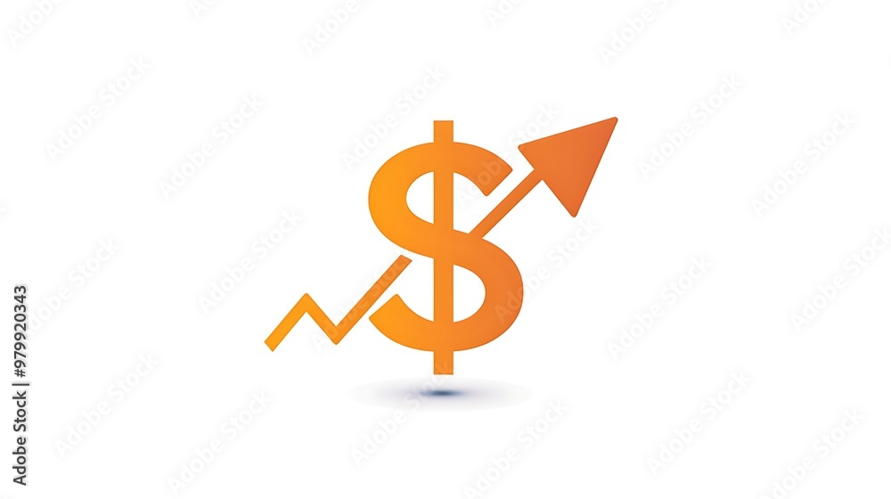 A financial business logo with a stylized dollar sign and upward arrow, symbolizing success, isolated on white. A financial business logo with a stylized dollar sign and upward arrow, symbolizing success, isolated on white.